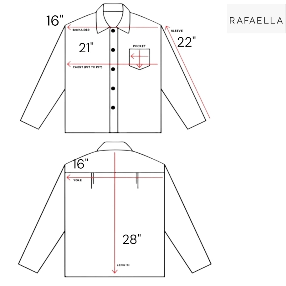 RAFAELLA Vintage Chambray Embroidered Christmas Denim Shirt Size Small - Picture 6 of 6